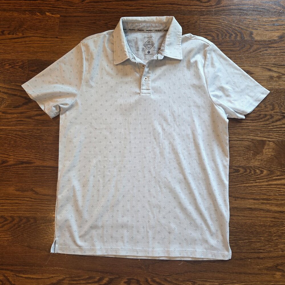 Flag & Anthem Newtown Geo Print Performance Polo, White/Navy